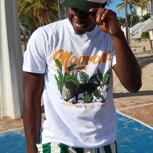 Mavrans Panther Short Sleeve Tee Made For Good Times Large NWT